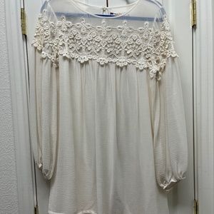 Chelsea and Violet cream dress